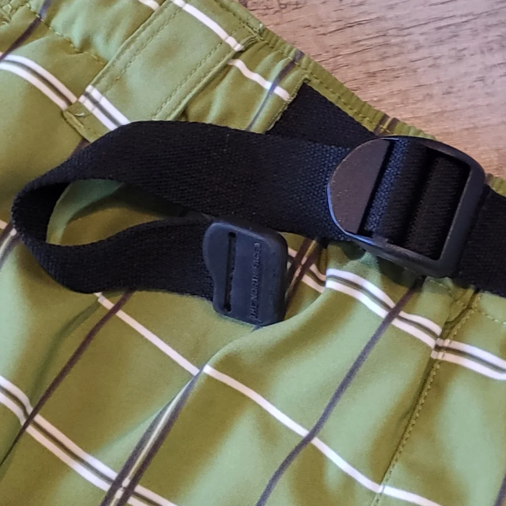 The North Face Green Plaid Hybrid Shorts